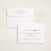 "Tassel Scallop" - Graduation Announcements in Snow by Susan Zinader - FREE Recipient Addressing