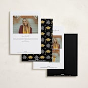 "Academy" - Graduation Announcements in Pearl by Jennifer Postorino - Back of Card Options