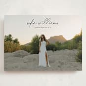 "high script" - Graduation Announcements in Onyx by Eric Ransom - Front