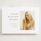 "Divided" - Graduation Announcements in Snow by Meggy Masters - Front