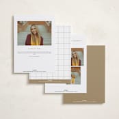 "Modern Serif" - Graduation Announcements in Snow by Ellen Schlegelmilch - Back of Card Options