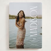 "Pillar" - Graduation Announcements in Snow by Owl and Toad - Front