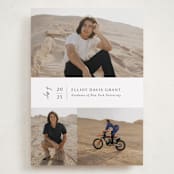 "Grad Trio" - Graduation Announcements in Snow by Nicoletta Savod - Front