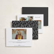"Counterpoise" - Graduation Announcements in Charcoal by Monika Torun - Back of Card Options
