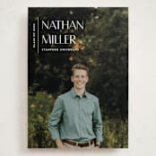 "Editorial Modern" - Graduation Announcements in Chalk by Anupama - Front