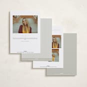 "Journal " - Graduation Announcements in Snow by Sara Hicks Malone - Back of Card Options