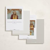"Minimal Modern" - Graduation Announcements in Sand by JoAnn Jinks - Back of Card Options