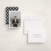 "Class" - Graduation Announcements in Charcoal by Nicole Walsh - Assembled