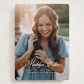 "With a flourish" - Graduation Announcements in Salt by Lea Delaveris - Front