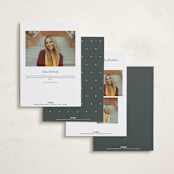 "With a flourish" - Graduation Announcements in Salt by Lea Delaveris - Back of Card Options