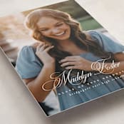 "With a flourish" - Graduation Announcements in Salt by Lea Delaveris - Detail