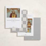 "Bright Modern" - Graduation Announcements in Moon by Kelly Watkins - Back of Card Options
