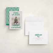 "School Color Duo" - Graduation Announcements in Grass by Jackie Crawford - Assembled
