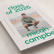 "School Color Duo" - Graduation Announcements in Grass by Jackie Crawford - Detail