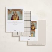 "Persistence" - Graduation Announcements in Cream by Nazia Hyder - Back of Card Options