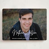 "Signed" - Graduation Announcements in Pearl by Sara Hicks Malone - Front