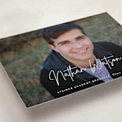 "Signed" - Graduation Announcements in Pearl by Sara Hicks Malone - Detail