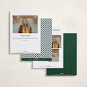 "Checked Out" - Graduation Announcements in Pine by Rachel Cassel - Back of Card Options