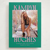"Kamryn" - Graduation Announcements in Emerald by Erin German - Front