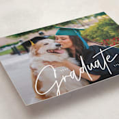 "Tassled T" - Graduation Announcements in Snow by Lauren Chism - Detail