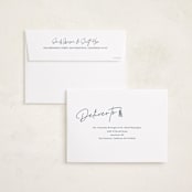 "Tassled T" - Graduation Announcements in Snow by Lauren Chism - FREE Recipient Addressing