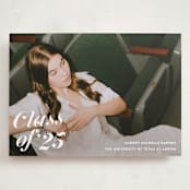 "Class Dismissed" - Graduation Announcements in Ink by Megan Davis - Front