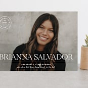 "Modern Crest" - Graduation Announcements in Clouds by Owl and Toad - Front