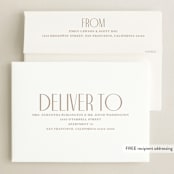 "Pillar" - Graduation Announcements in Snow by Owl and Toad - FREE Recipient Addressing