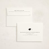 "Collegiate" - Graduation Announcements in Onyx by Benita Crandall - FREE Recipient Addressing
