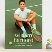 "Hartford" - Graduation Announcements in Silk by Ellen Schlegelmilch - Front