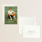 "Hartford" - Graduation Announcements in Silk by Ellen Schlegelmilch - Assembled