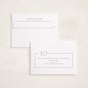 "Broken Border" - Graduation Announcements in Snow by Lauren Chism - FREE Recipient Addressing