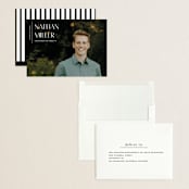 "Editorial Modern" - Graduation Announcements in Chalk by Anupama - Assembled