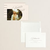 "Modern Curves" - Graduation Announcements in Almond by Morgan Kendall - Assembled