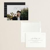 "Timeless Classic" - Graduation Announcements in Noir by Brandy Folse - Assembled