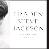 "Classy Graduate" - Graduation Announcements in Salt by Stephanie Hawkes - Detail