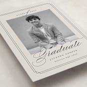 "Refined Grad" - Graduation Announcements in Taupe by Ashley Iwafuchi - Detail