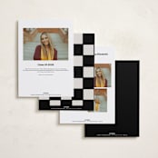 "Highlight Reel" - Graduation Announcements in Shadow by taylorVdesign - Back of Card Options