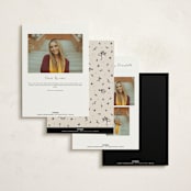 "Illustrated Grad" - Graduation Announcements in Onyx by Ashley Iwafuchi - Back of Card Options