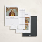 "Balzac" - Graduation Announcements in Alba by Deynaaz Daraei - Back of Card Options
