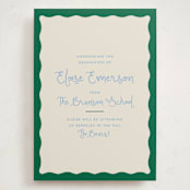 "Augusta" - Graduation Announcements in Tide by Megan Davis - Front