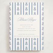 "Sweet Garden" - Graduation Announcements in Provincial Blue by Erin German - Front
