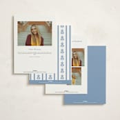 "Sweet Garden" - Graduation Announcements in Provincial Blue by Erin German - Back of Card Options
