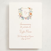 "wildflowers crest" - Graduation Announcements in Hoos by Cass Loh - Front