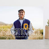 "Strength" - Graduation Announcements in Snow by Sarah Curry - Front