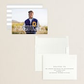 "Strength" - Graduation Announcements in Snow by Sarah Curry - Assembled