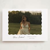 "r e f l e c t i o n" - Graduation Announcements in Charcoal by Sara Hicks Malone - Front