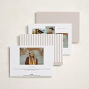 "r e f l e c t i o n" - Graduation Announcements in Charcoal by Sara Hicks Malone - Back of Card Options