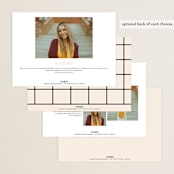 "Persistence" - Graduation Announcements in Cream by Nazia Hyder - Back of Card Options