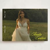 "Classic Pop" - Graduation Announcements in Citron by Cleghorn Creative - Front
